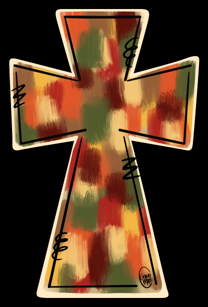 GRACIE MAE GIFTS COLORFUL CROSS