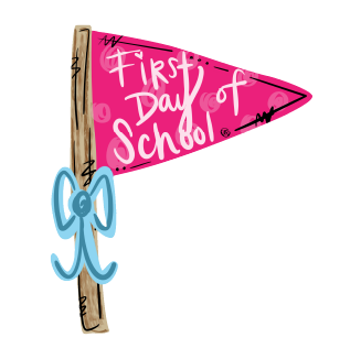 GRACIE MAE GIFTS PINK FIRST DAY OF SCHOOL