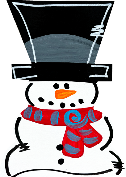 GRACIE MAE GIFTS SNOWMAN WITH TOPHAT