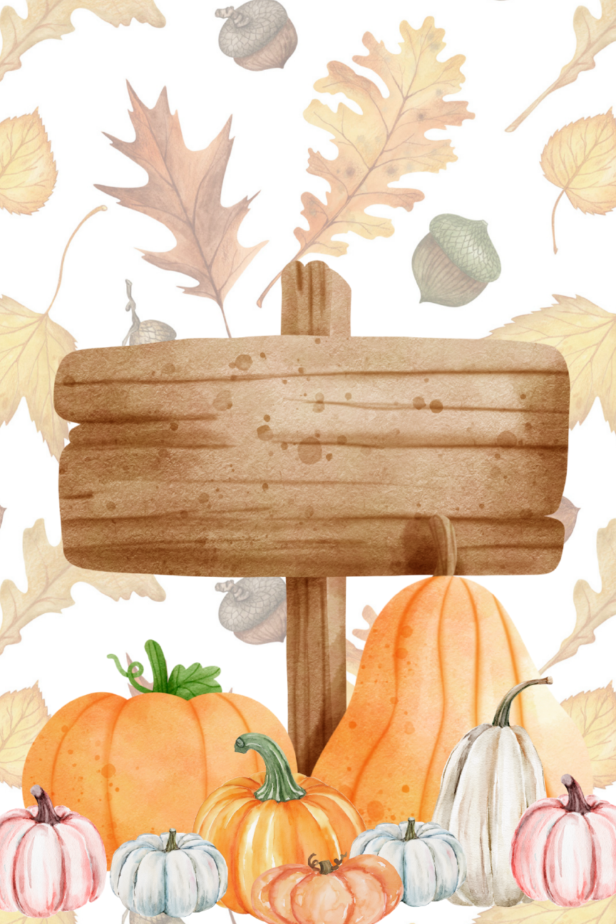 GRACIE MAE GIFTS WOOD SIGN WITH PUMPKINS