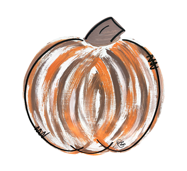 GRACIE MAE GIFTS ORANGE AND BROWN PUMPKIN