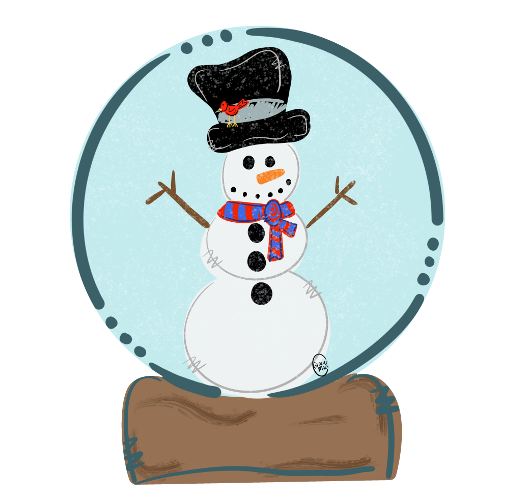 GRACIE MAE GIFTS SNOWMAN IN SNOWGLOBE