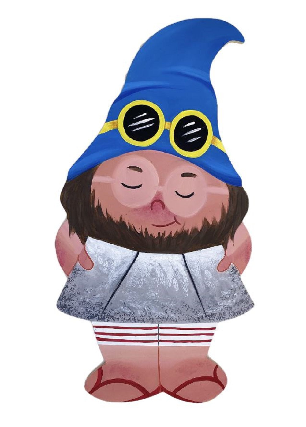 Basic Shape Gnome MDF Cutout Silhouette Style 1 - Unfinished For DIY