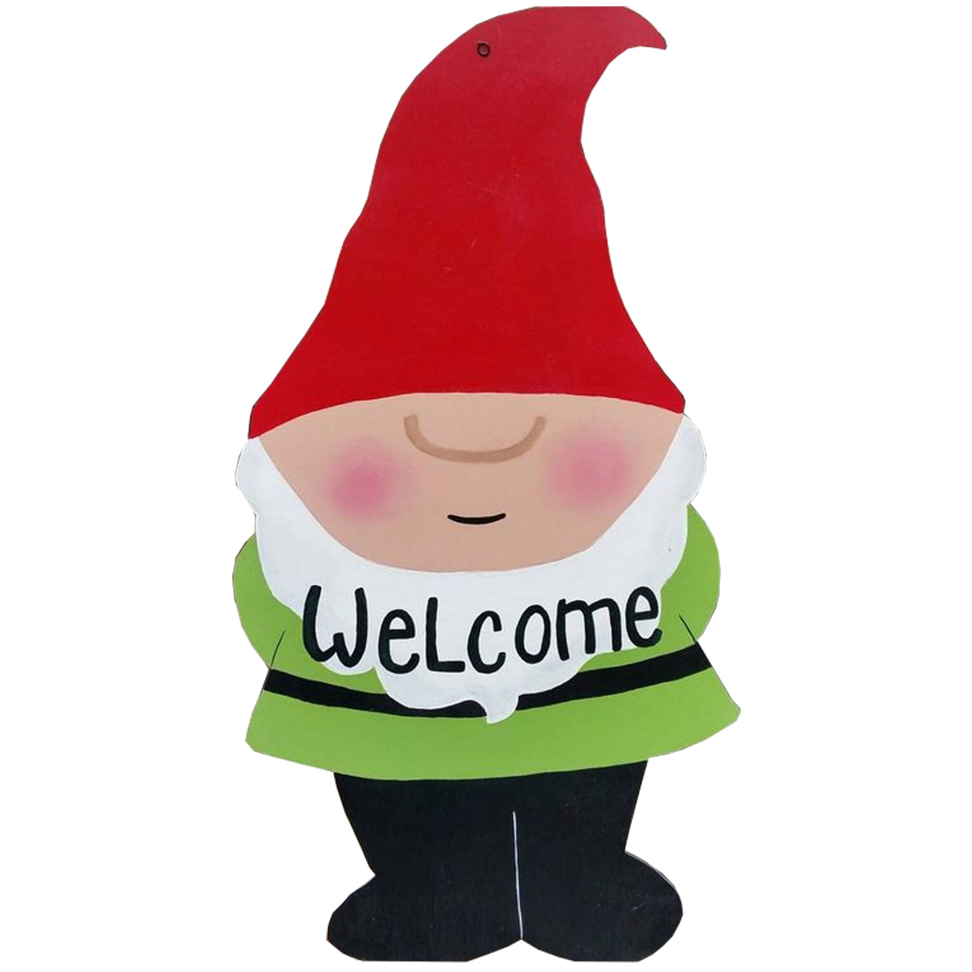 Basic Shape Gnome MDF Cutout Silhouette Style 1 - Unfinished For DIY
