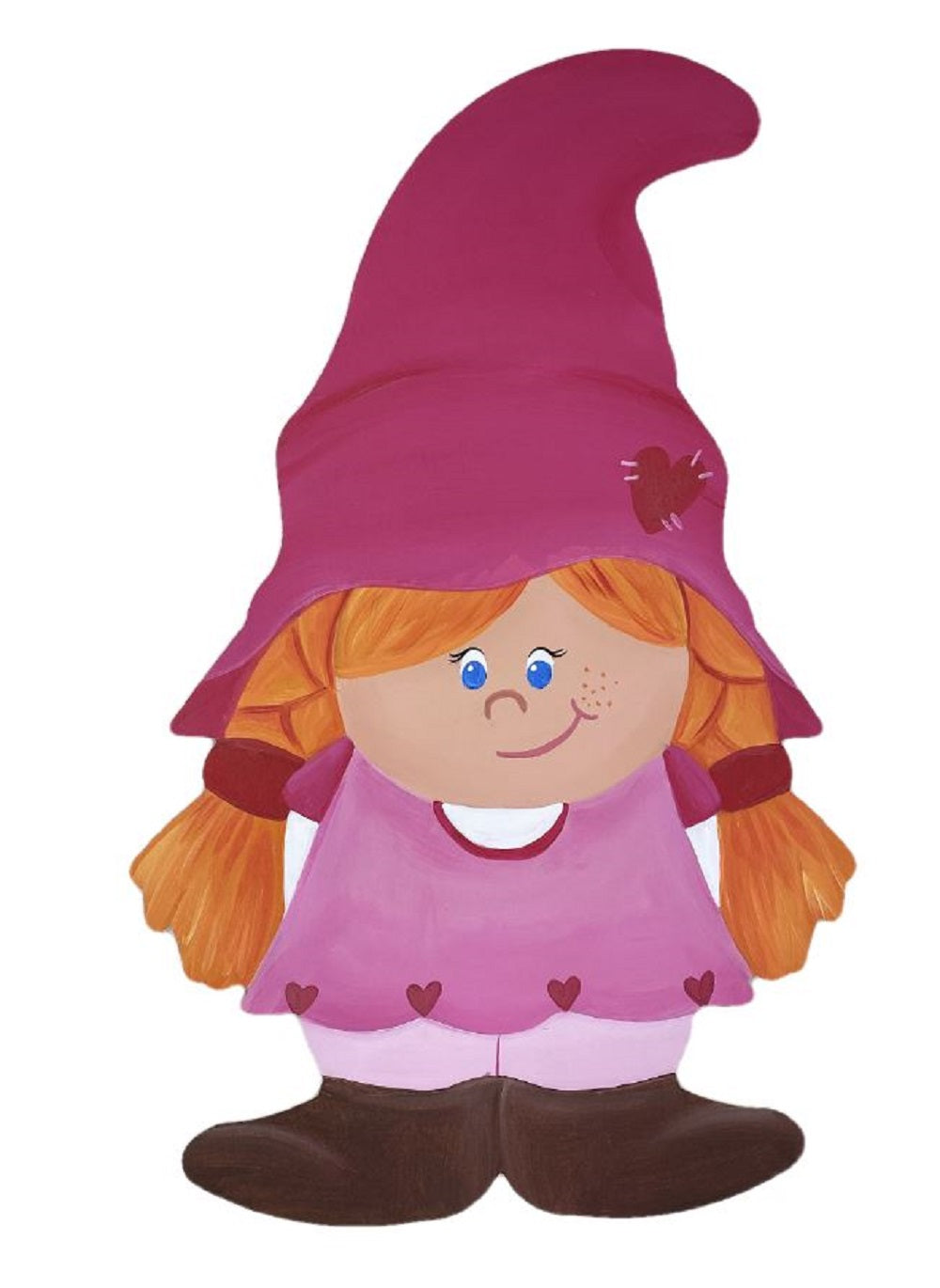 Basic Shape Gnome MDF Cutout Garden Decor - Unfinished For DIY