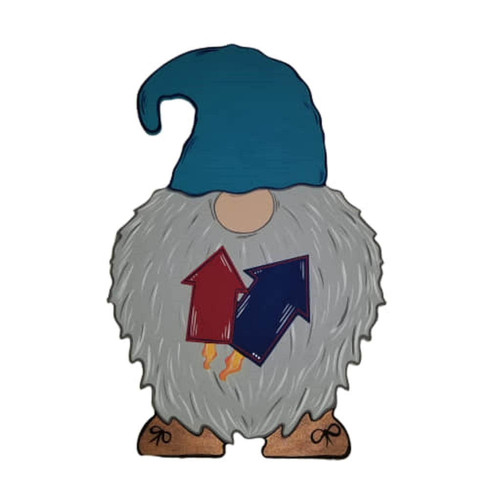 3D Gnome MDF Cutout Interchangeable Kit - Unfinished For DIY