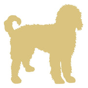 Basic Shape Dog MDF Cutout Golden Doodle Silhouette - Unfinished For DIY