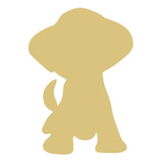 Basic Shape Doodle MDF Cutout Dog Silhouette - Unfinished For DIY