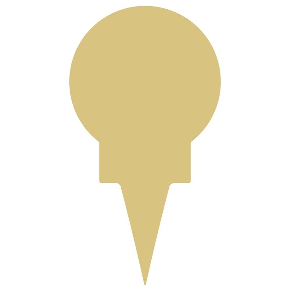 Basic Shape Golf Ball on a Tee MDF Cutout Silhouette - Unfinished For DIY