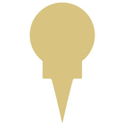 Basic Shape Golf Ball on a Tee MDF Cutout Silhouette - Unfinished For DIY