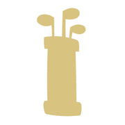 Basic Shape Golf Clubs MDF Cutout Golf Club Silhouette - Unfinished For DIY