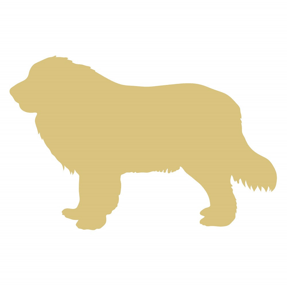 Basic Shape Great Pyrenees MDF Cutout Dog Silhouette - Unfinished For DIY