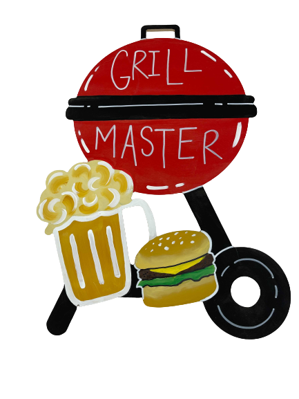 Basic Shape Cook out Grill MDF Cutout Silhouette - Unfinished For DIY