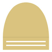 Half Oval Form MDF Cutout - Unfinished For DIY