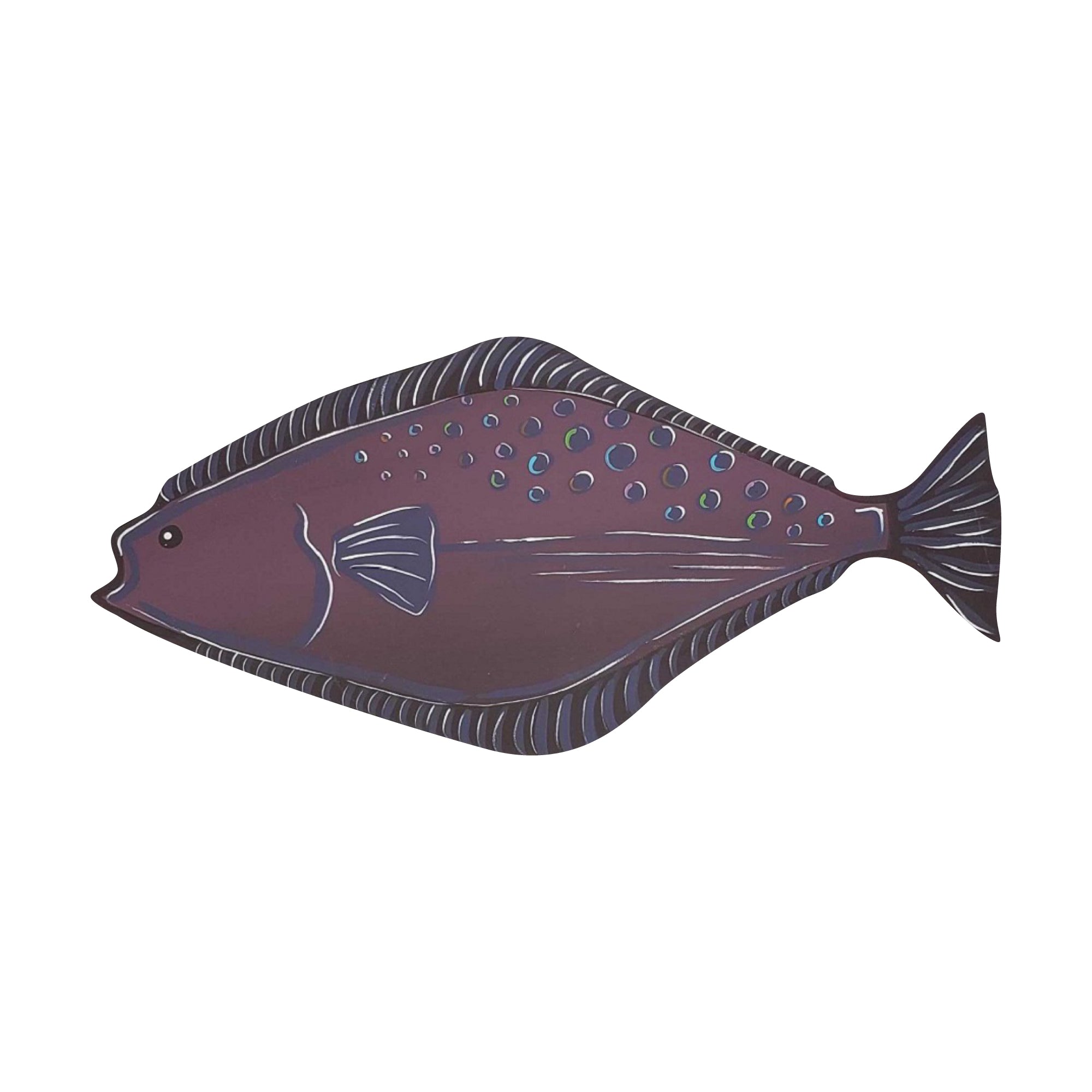 Design By Line Halibut MDF Cutout Spotted Pattern - Unfinished For DIY
