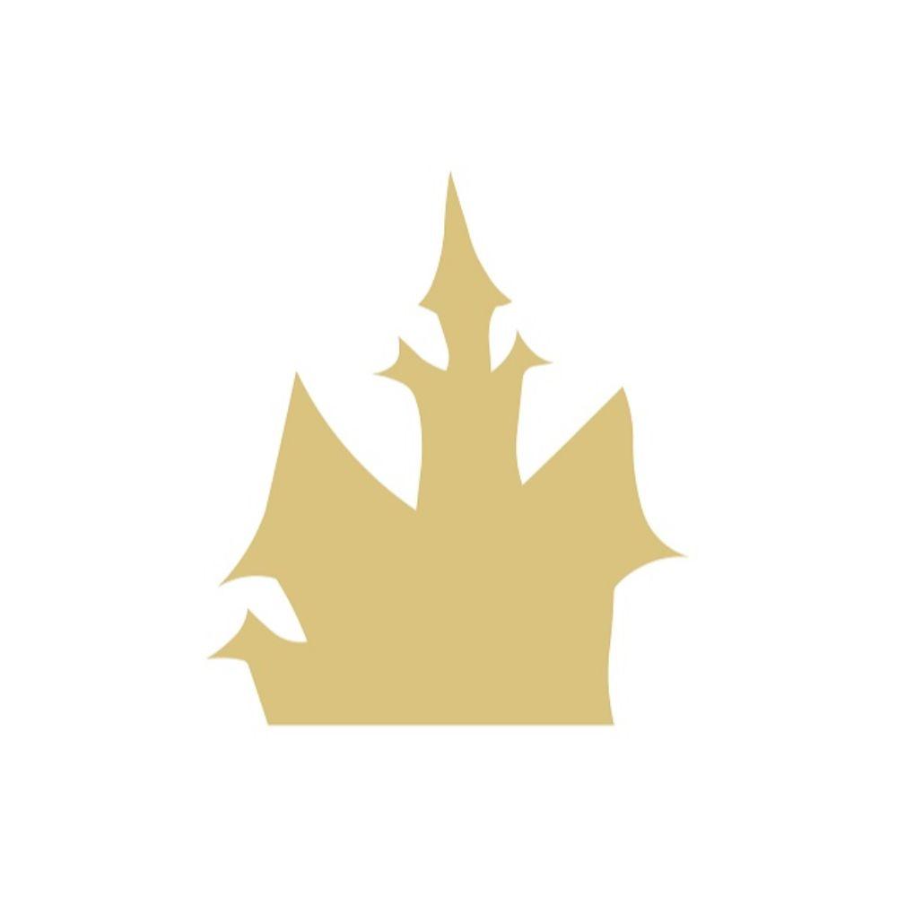 Basic Shape Castle MDF Cutout Halloween Silhouette Style 1 - Unfinished For DIY