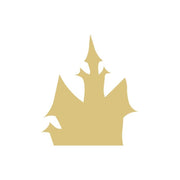 Basic Shape Castle MDF Cutout Halloween Silhouette Style 1 - Unfinished For DIY