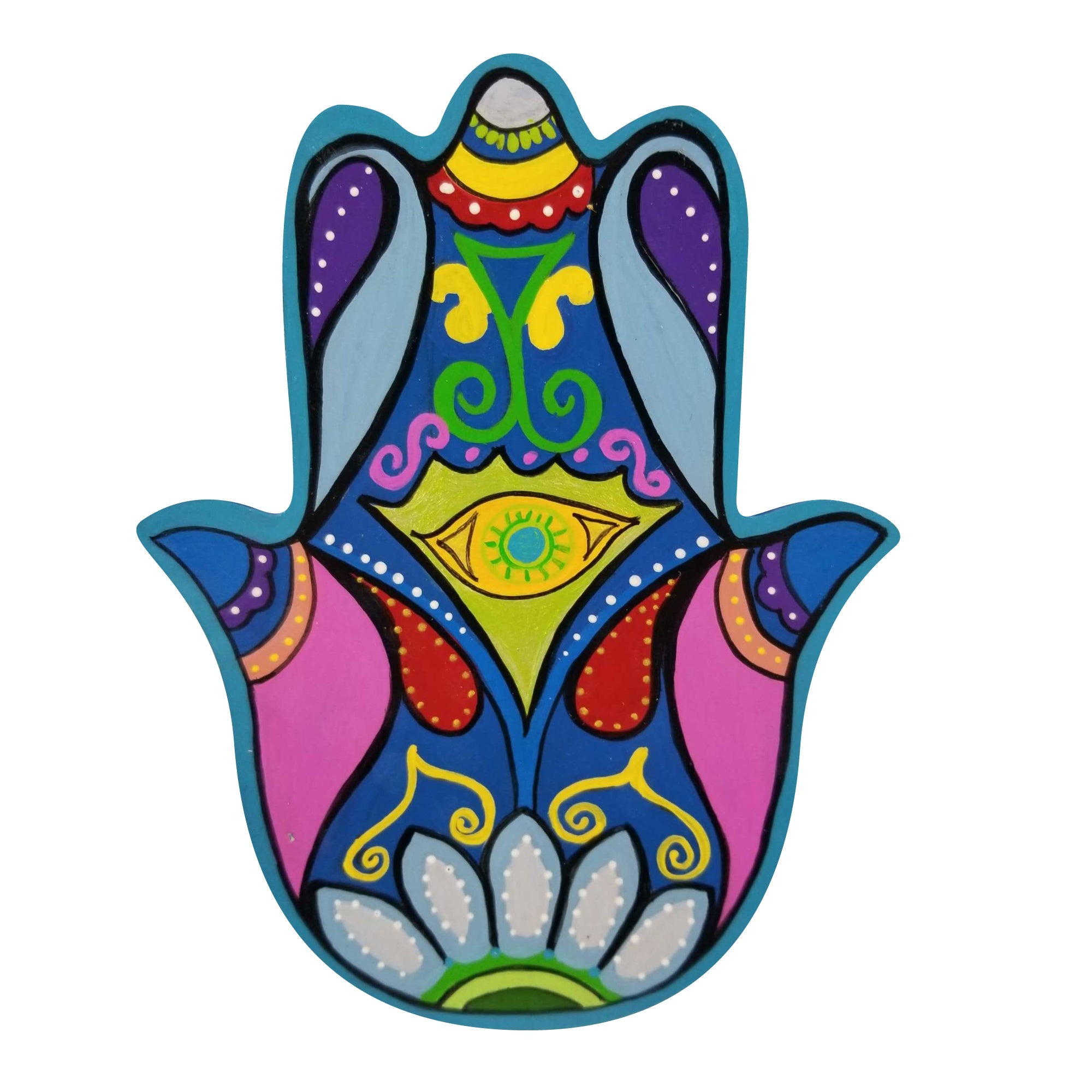 Basic Shape Hamsa MDF Cutout Hand Silhouette - Unfinished For DIY