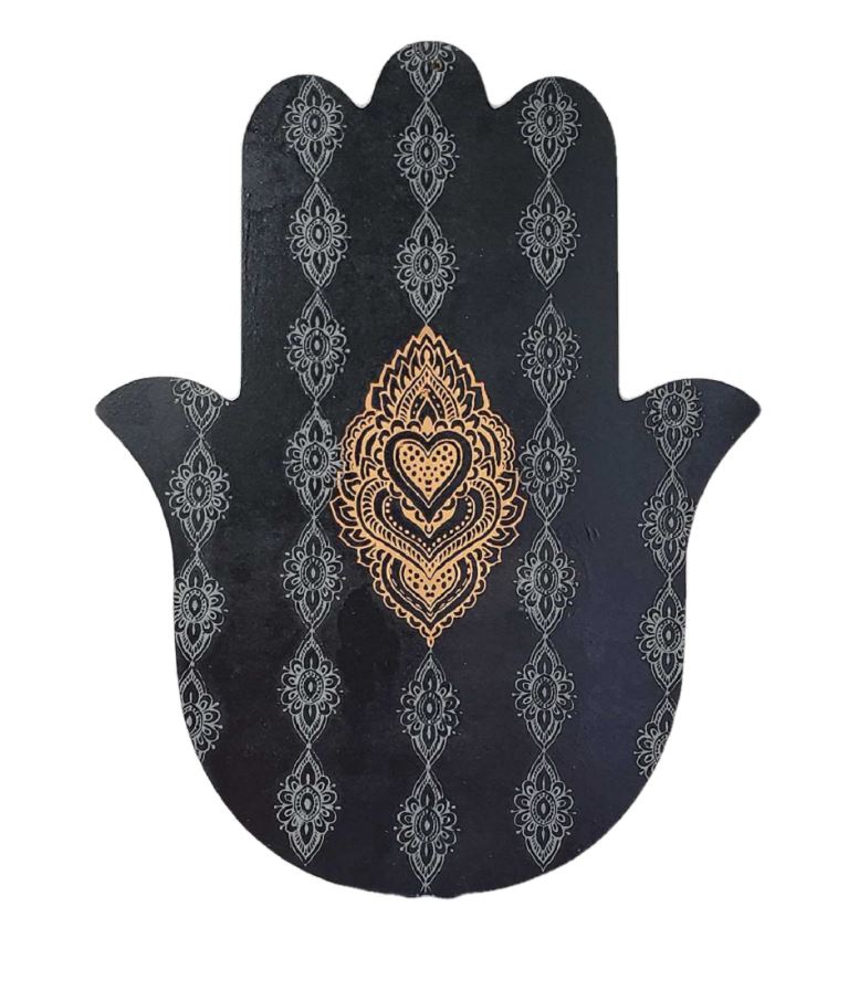 Basic Shape Hamsa MDF Cutout Hand Silhouette - Unfinished For DIY