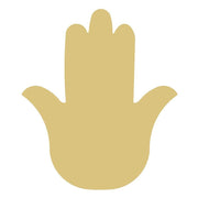 Basic Shape Hamsa Hand MDF Cutout Silhouette - Unfinished For DIY