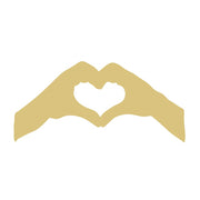 Basic Shape Hands  MDF Cutout- Forming a heart - Unfinished For DIY
