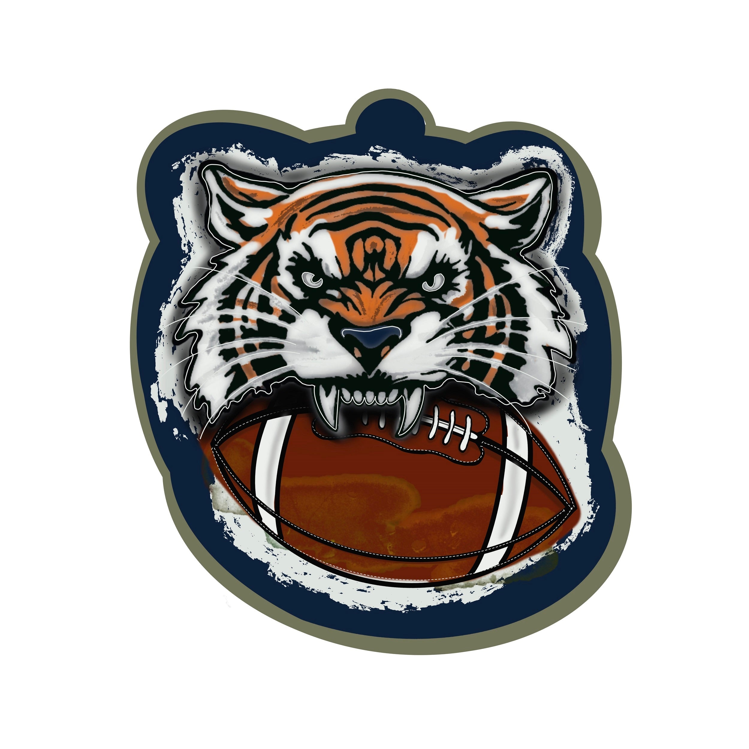 HARLEE ALSTON ORIGINALS TIGER WITH FOOTBALL