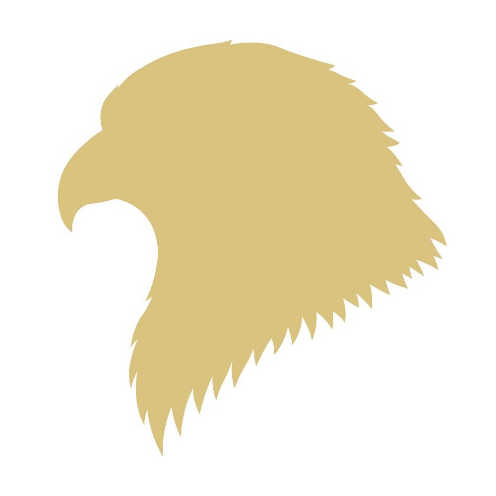 Basic Shape Hawk Head MDF Cutout Silhouette - Unfinished For DIY