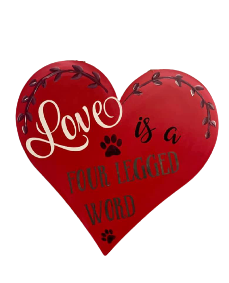 Basic Shape Heart MDF Cutout Silhouette Style 1 - Unfinished For DIY