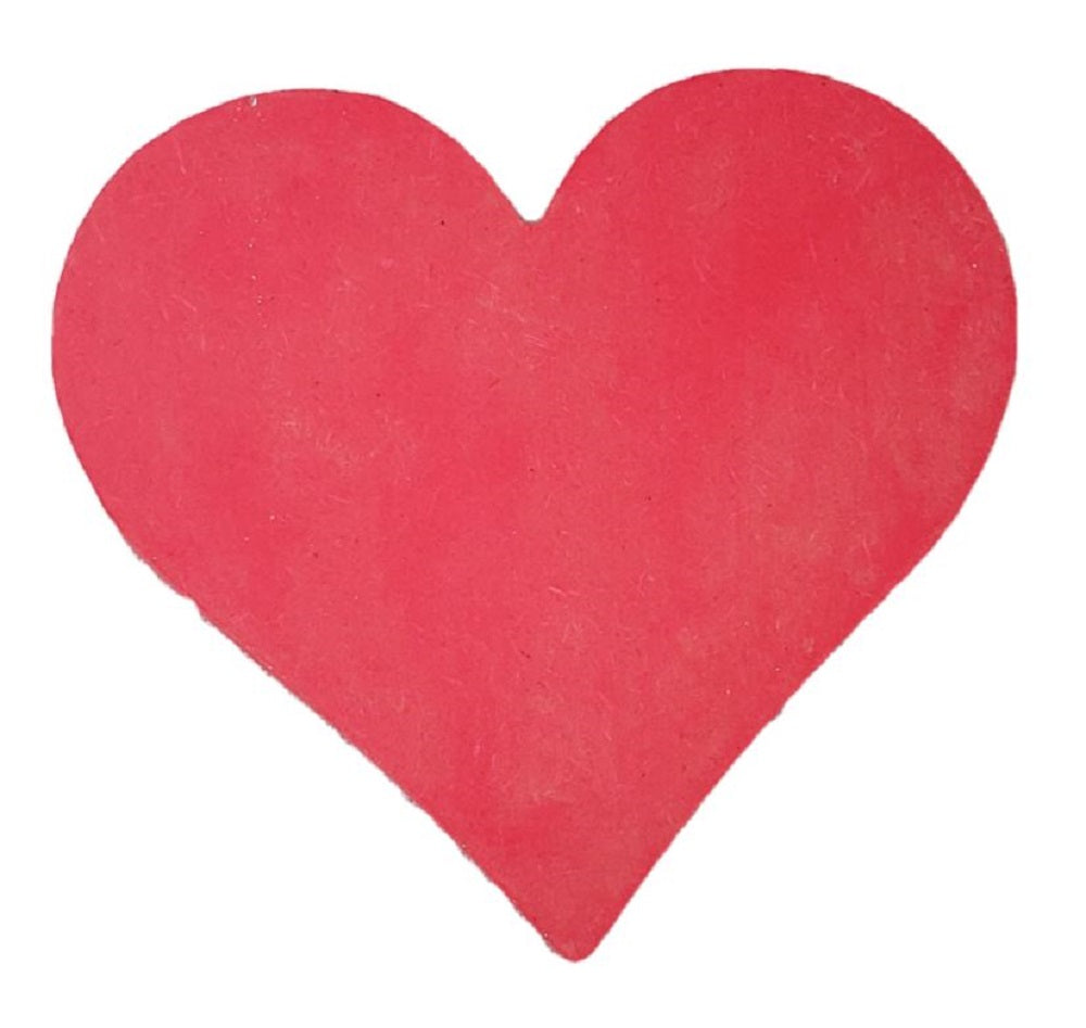 Basic Shape Heart MDF Cutout Silhouette Style 1 - Unfinished For DIY