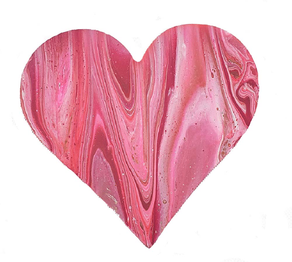 Basic Shape Heart MDF Cutout Silhouette Style 1 - Unfinished For DIY