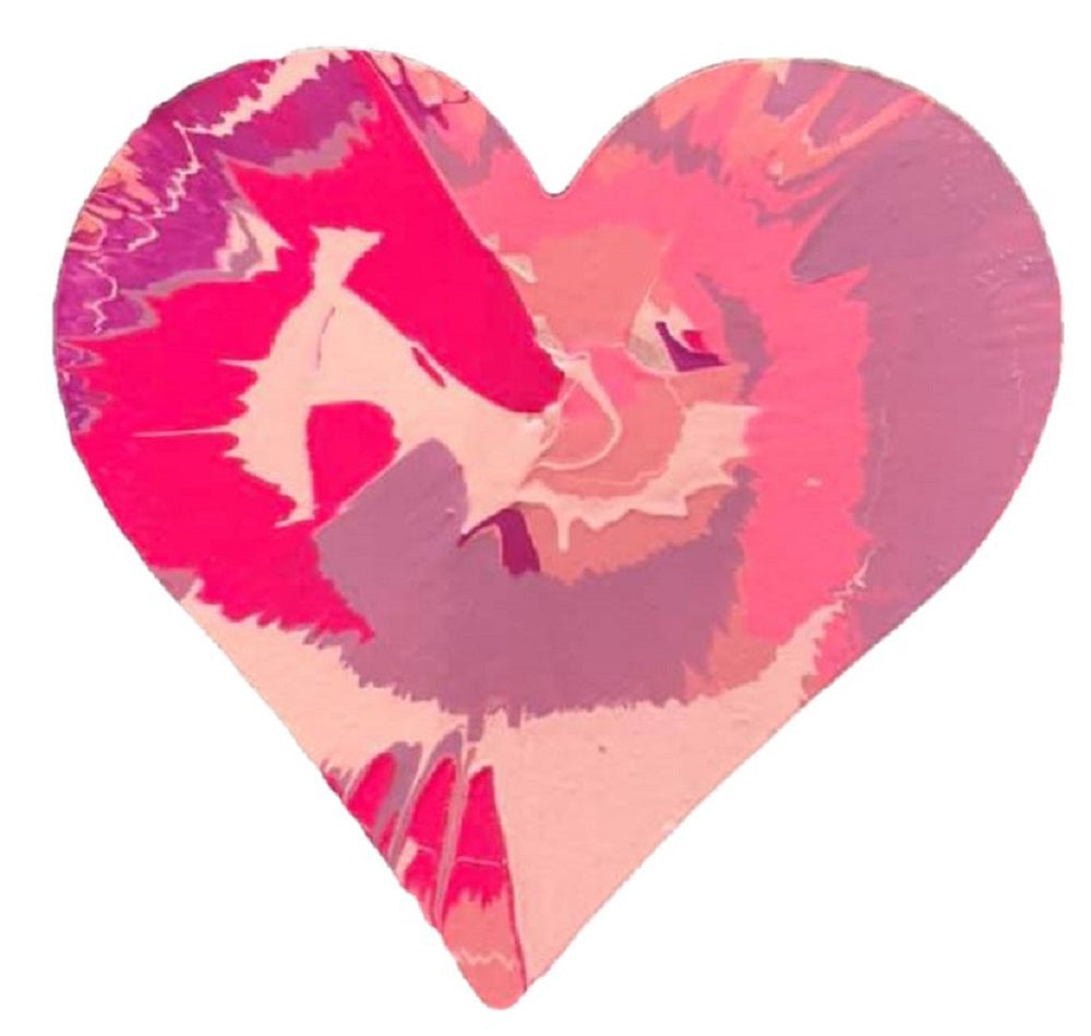 Basic Shape Heart MDF Cutout Silhouette Style 1 - Unfinished For DIY