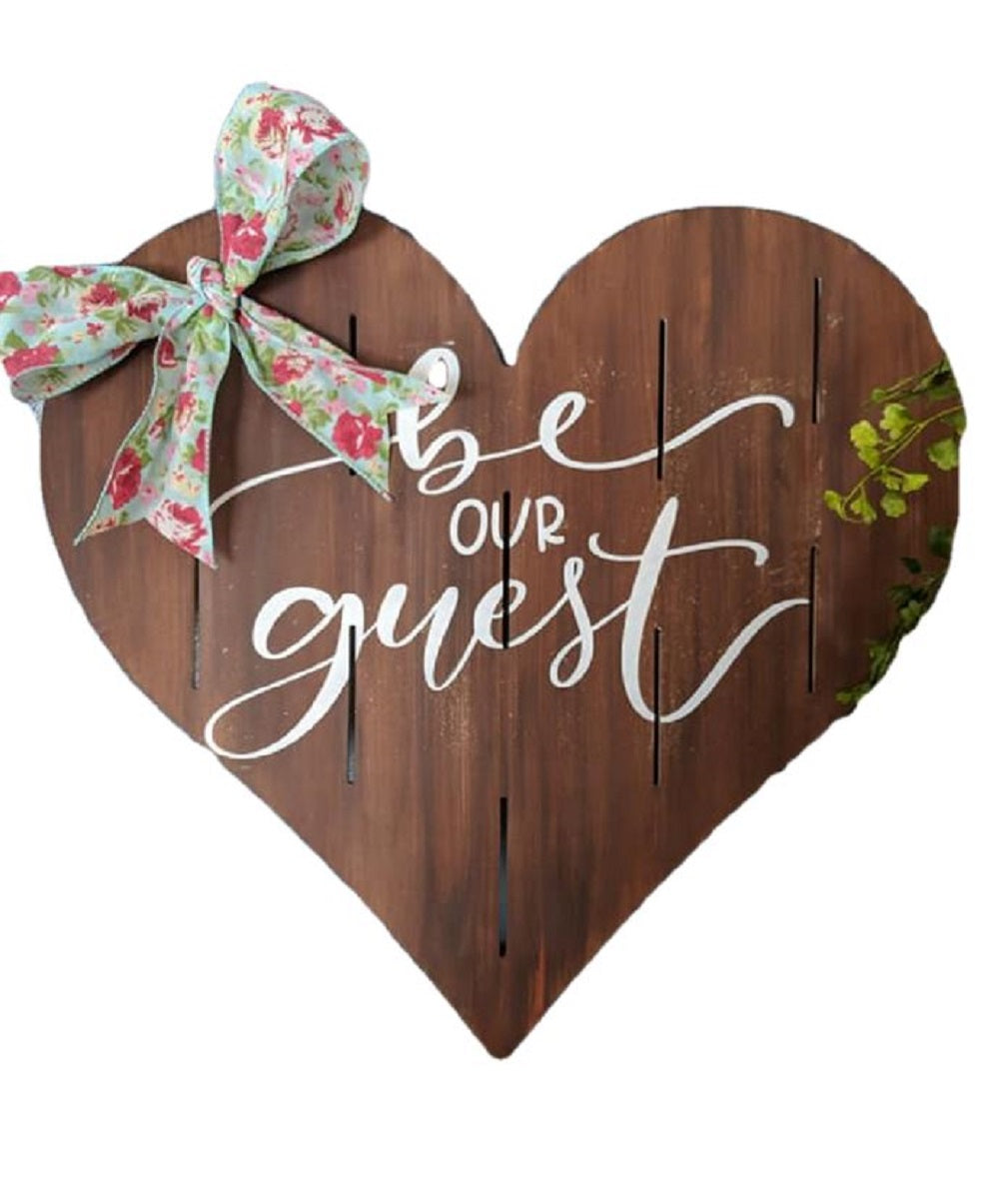 Basic Shape Heart MDF Cutout Pallet Vertical Slats - Unfinished For DIY