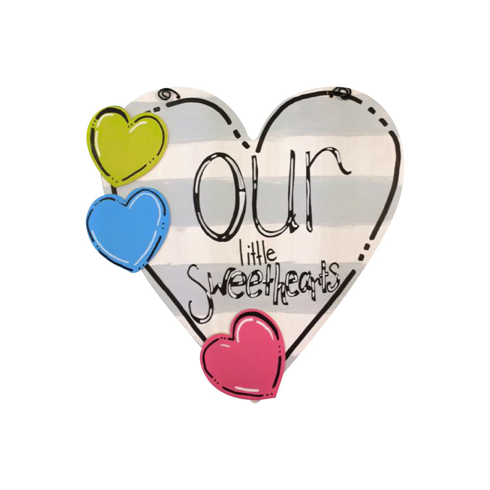 Basic Shape Heart MDF Cutout Silhouette Style 1 - Unfinished For DIY