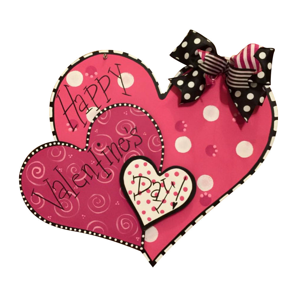 Basic Shape Heart MDF Cutout Silhouette Style 1 - Unfinished For DIY
