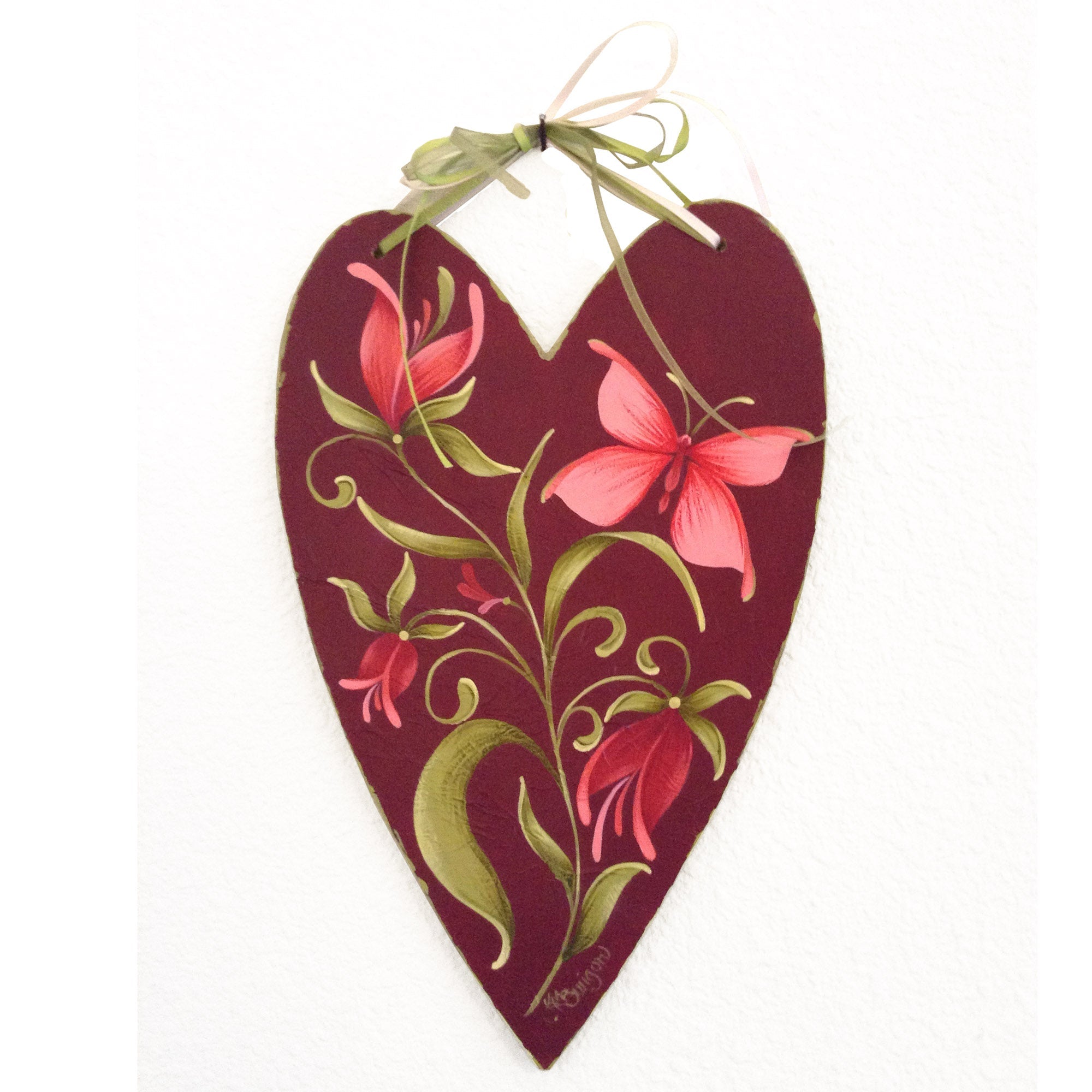 Basic Shape Heart MDF Cutout Silhouette Style 2 - Unfinished For DIY