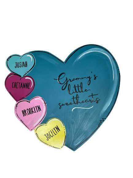 Basic Shape Heart MDF Cutout Silhouette Style 20 - Unfinished For DIY
