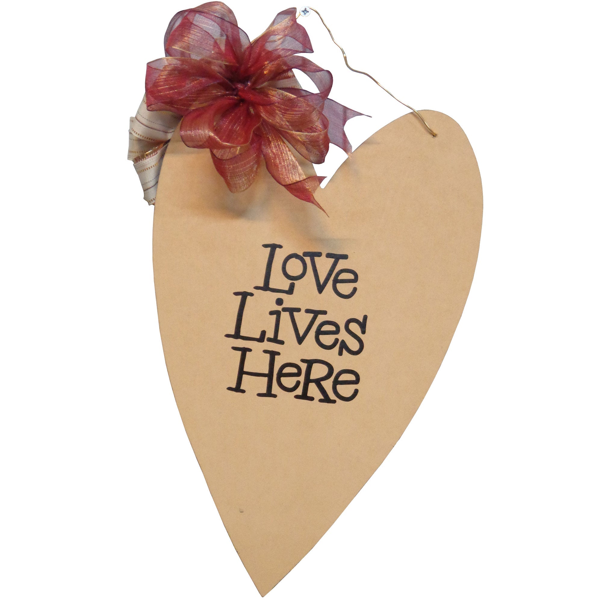 Basic Shape Heart MDF Cutout Silhouette Style 2 - Unfinished For DIY