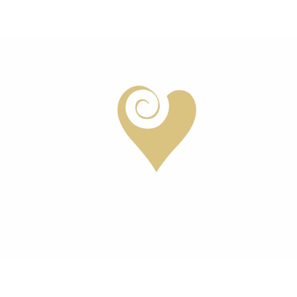 Basic Shape Heart MDF Cutout Swirl Accent - Unfinished For DIY