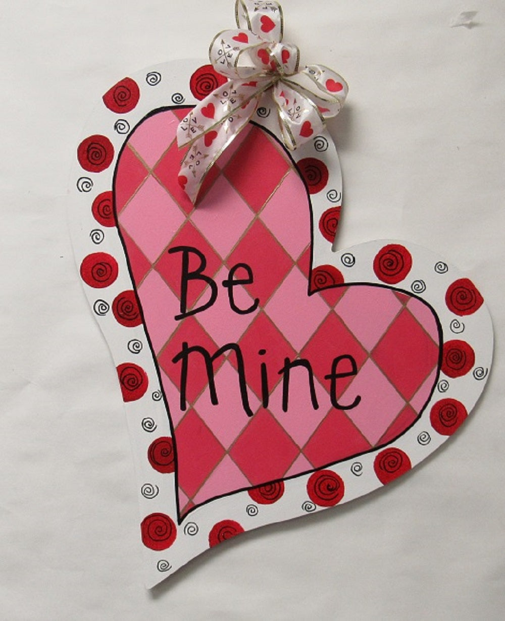 Basic Shape Heart MDF Cutout Classic Silhouette Style 5 - Unfinished For DIY