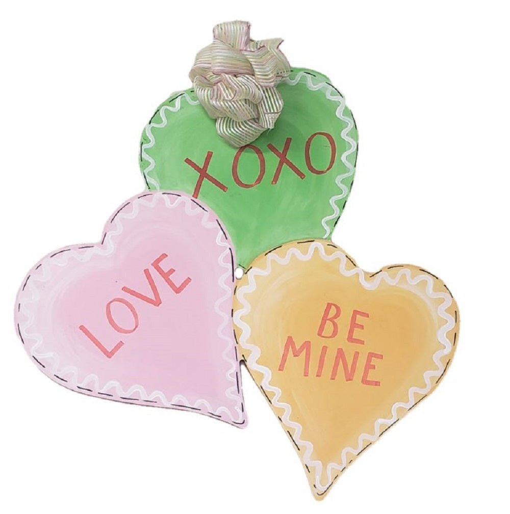 Basic Shape Heart MDF Cutout Overlapping Hearts - Unfinished For DIY