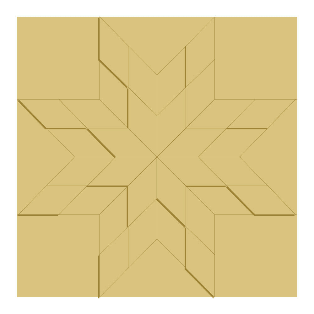 Heidi's 3D Square Barn Quilt  UNFINISHED WOOD CUTOUT  Style 8