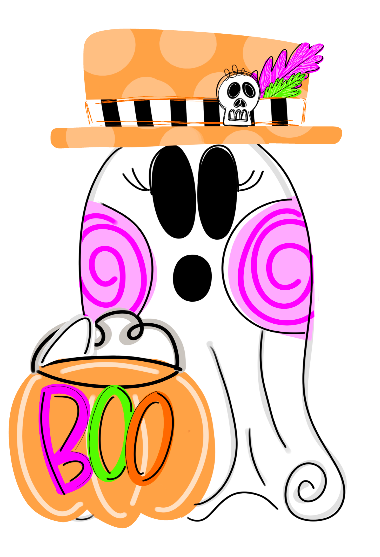 HANG IT UP CO GHOST WITH BOO BUCKET