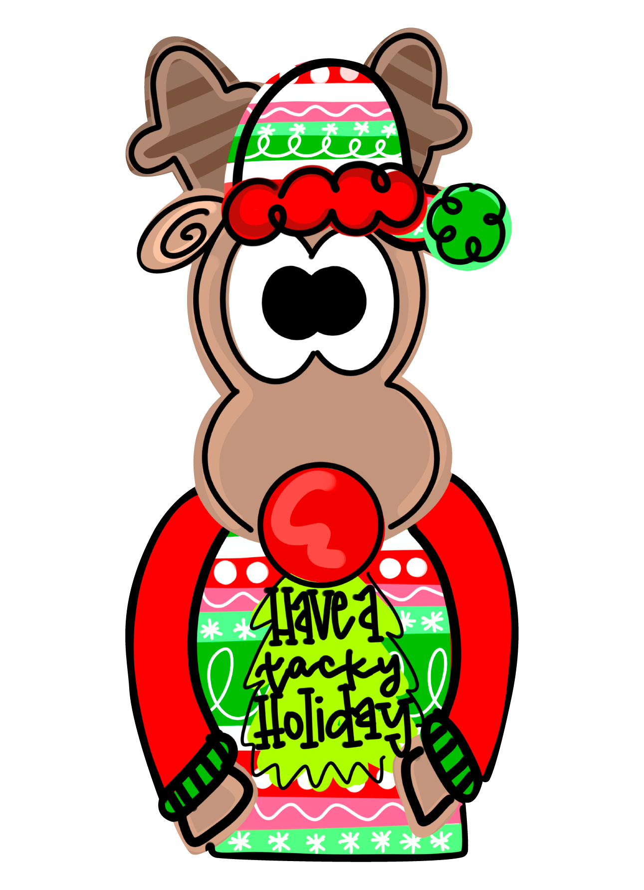 HANG IT UP CO HAVE A TACKY HOLIDAY REINDEER