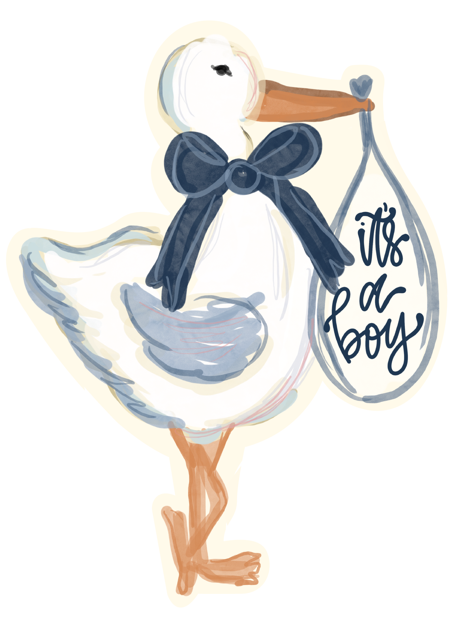 HANG IT UP CO ITS A BOY STORK