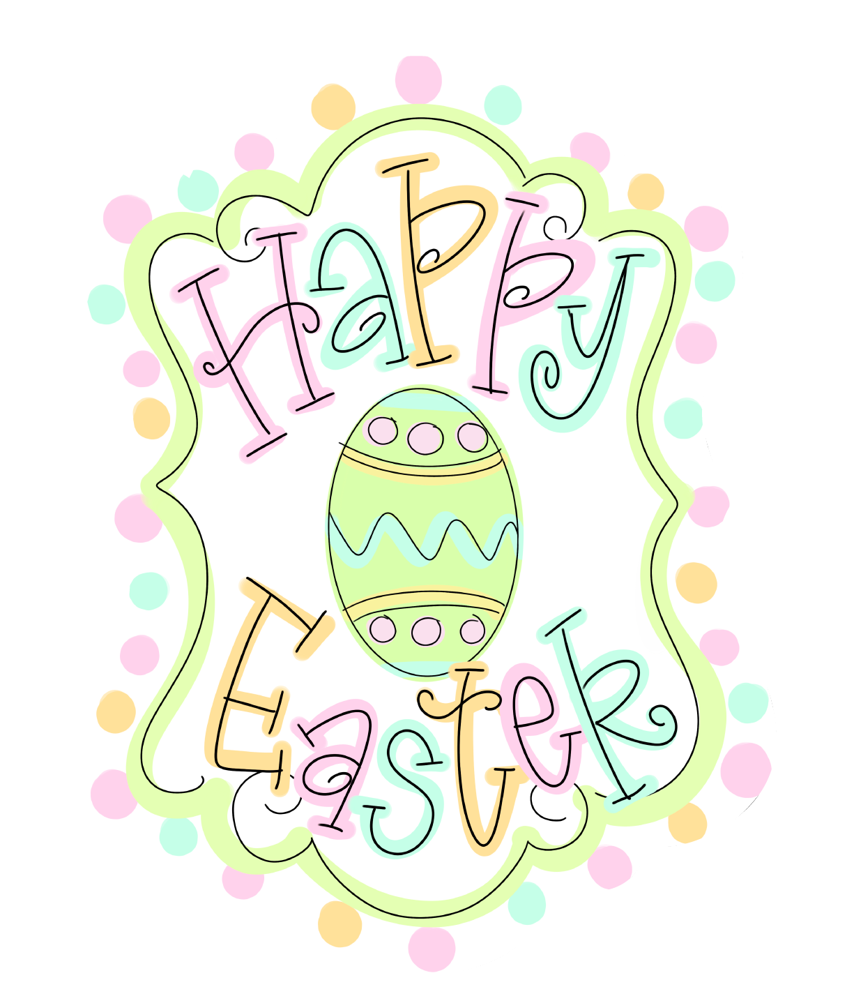 HANG IT UP CO HAPPY EASTER PLAQUE