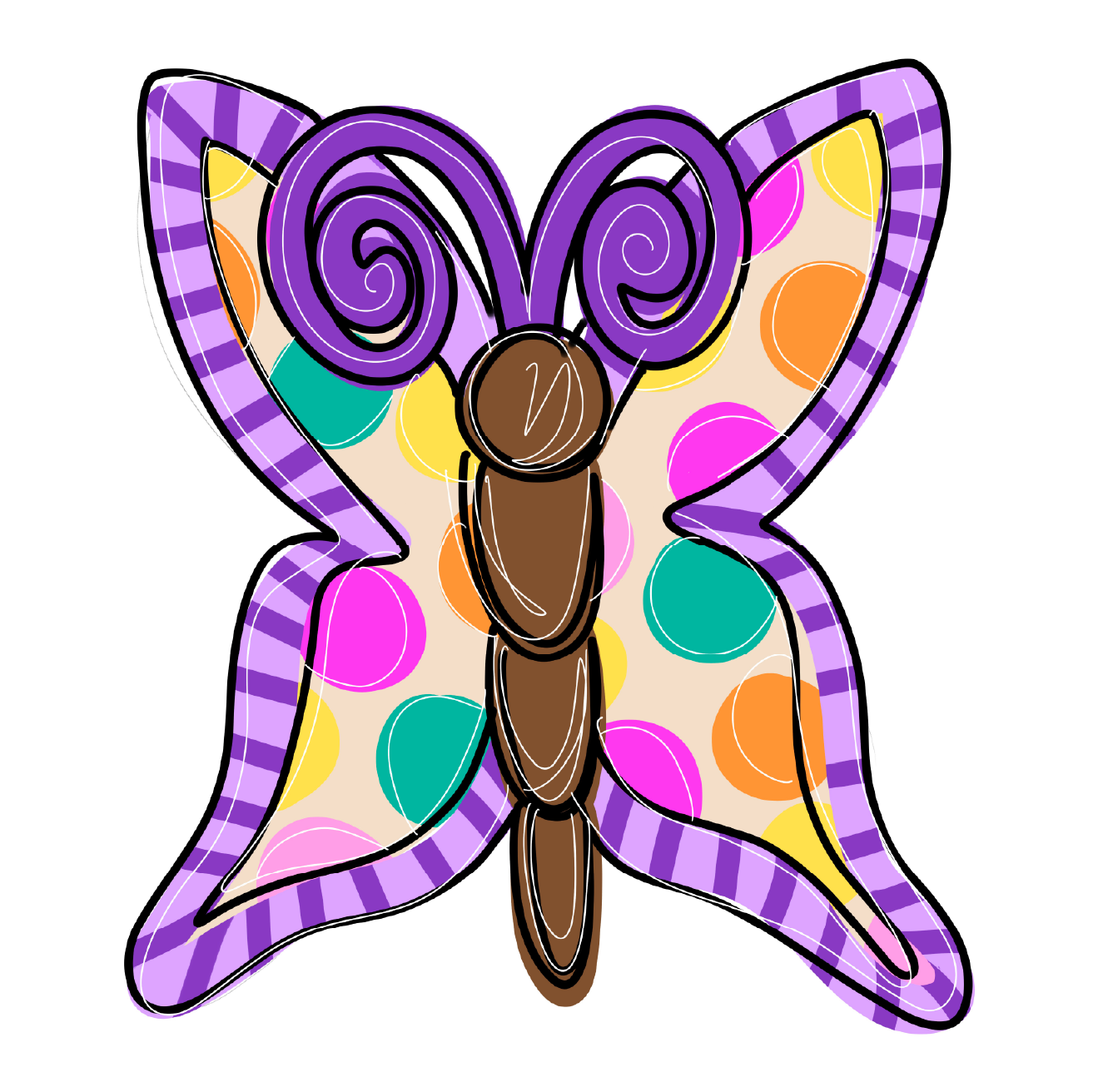 HANG IT UP CO COLORFUL BUTTERFLY