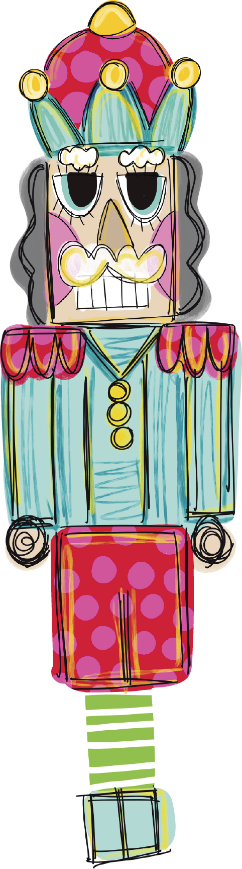 HANG IT UP CO TEAL NUTCRACKER