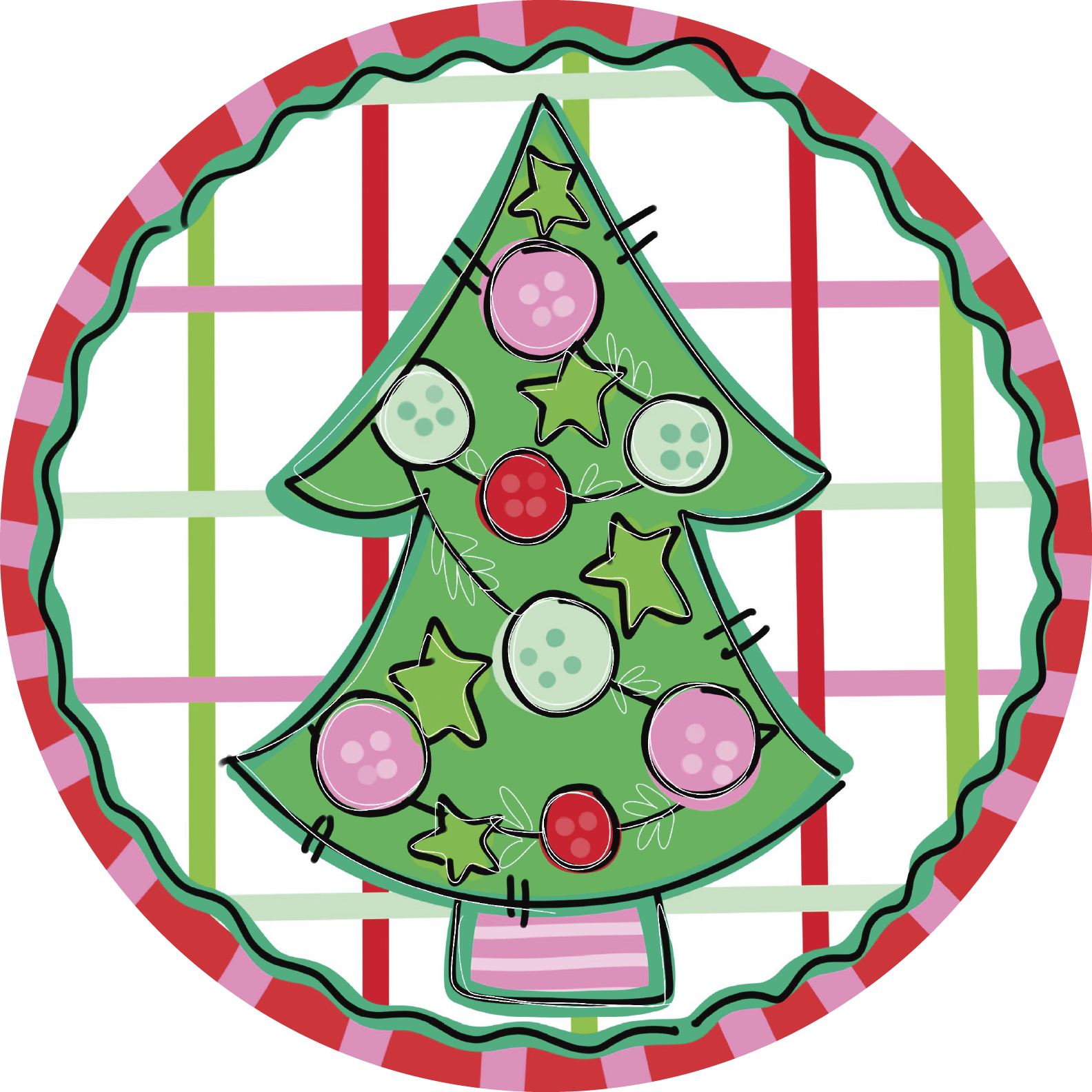 HANG IT UP CO CHRISTMAS TREE ON CIRCLE
