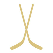 Basic Shape Crossed Hockey Sticks MDF Cutout - Unfinished For DIY
