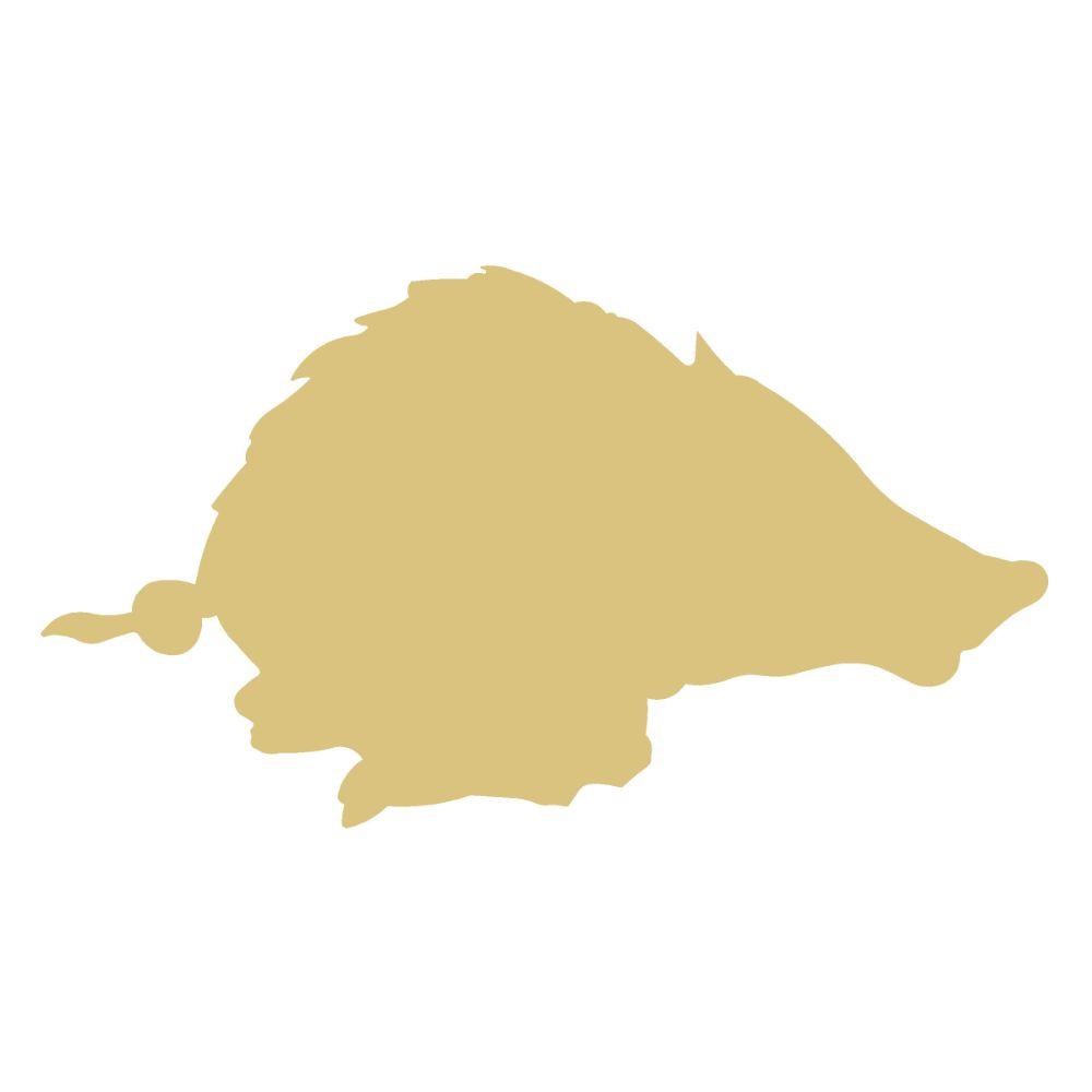 Basic Shape Hog MDF Cutout Silhouette - Unfinished For DIY